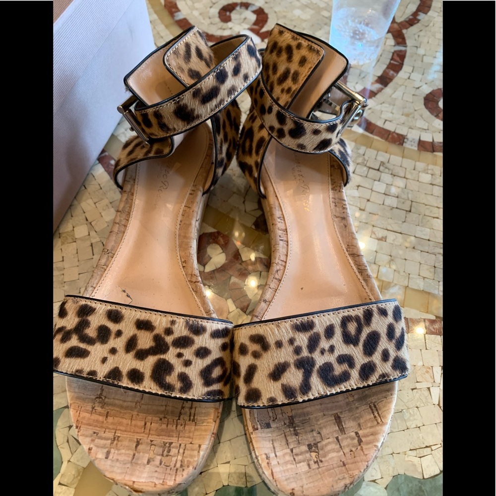 Gianvito Rossi leapord pony hair sandal